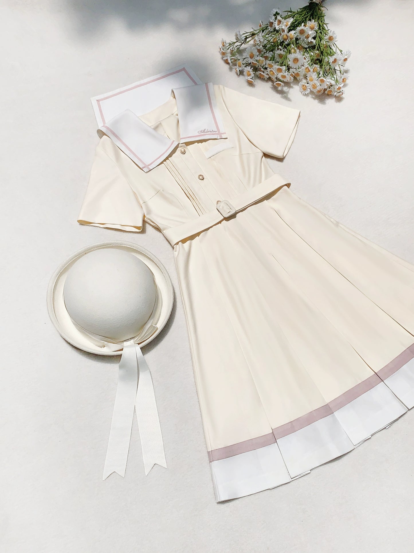 Sweet Girly Sailor Summer Dress