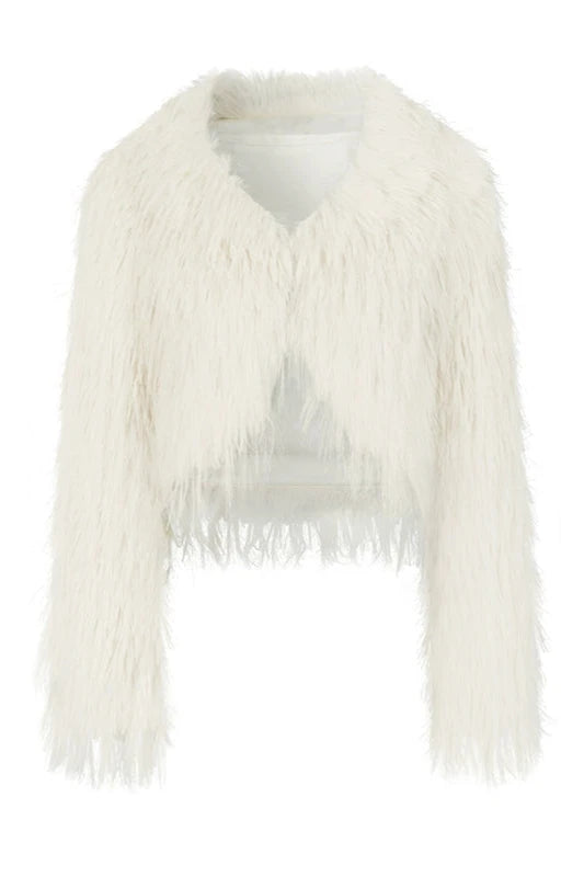 ホワイトパールエレガントショートジャケット