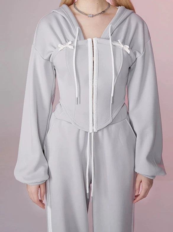 West Slim Food Tops + Slit Logo Pants