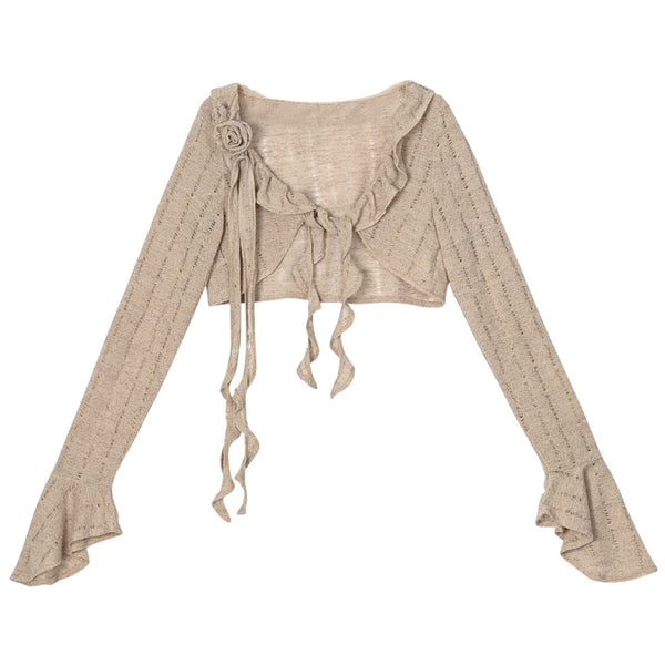 Zen Drape Feeling Wide Leg Pants + Cardigan + Sling