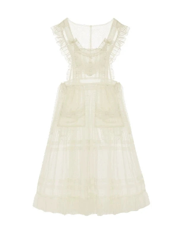 Flower Design Lolita Dress + Apron