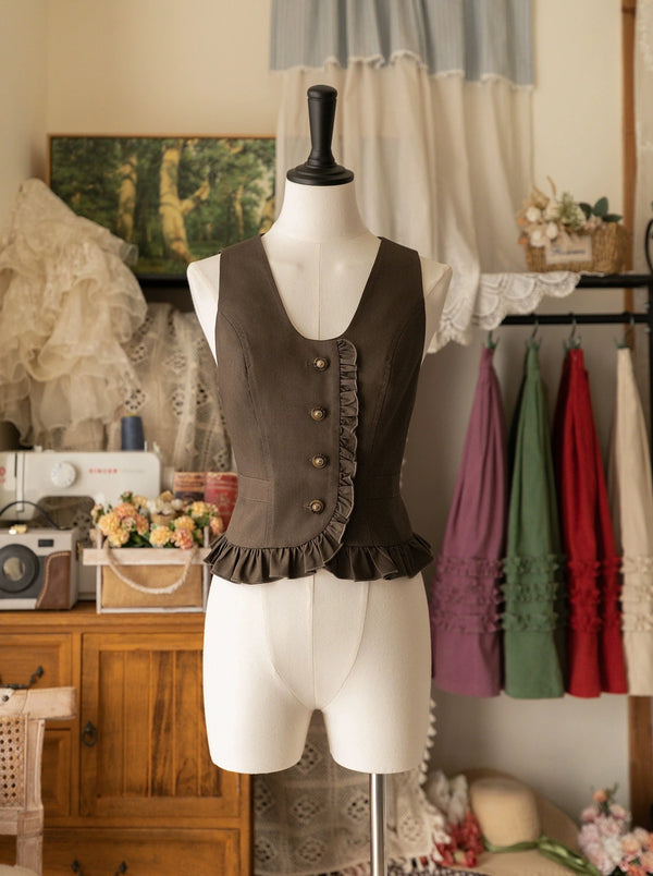 フォレストワードローブ レトロクラシックフリルベスト