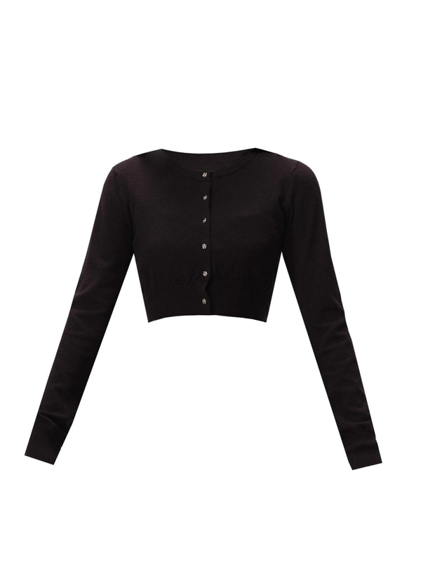 Heart Signal Soft Waxy Knit Sweet Slim Cardigan