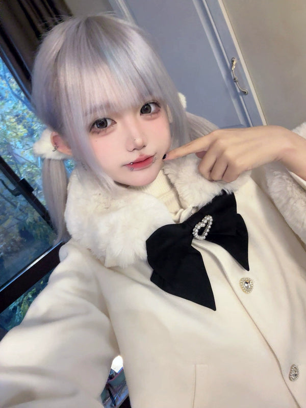 ショートケープファーコート【予約商品】