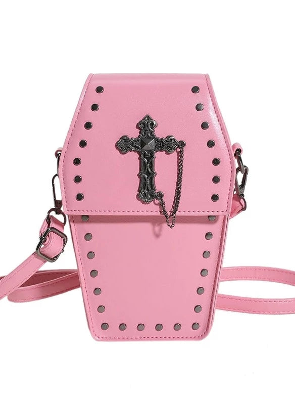 Cross Dark Studded Bag