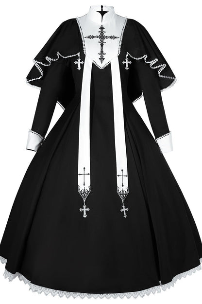 Elegant Long Sleeve Lolita Dress Set-Up