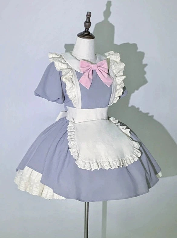 アンティークガーリーメイドロリータドレス