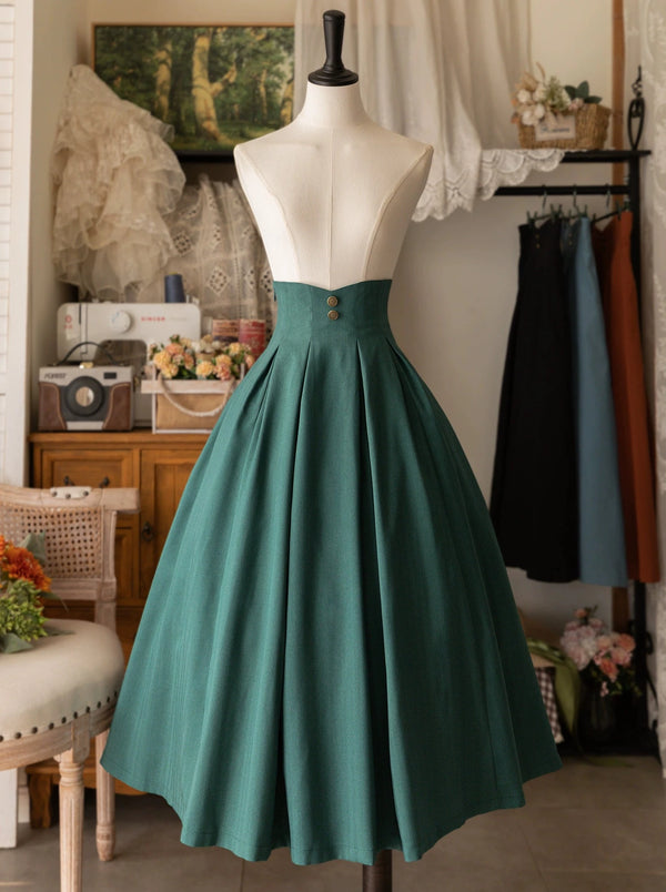 Retro Slim Waist Balloon Lolita Skirt