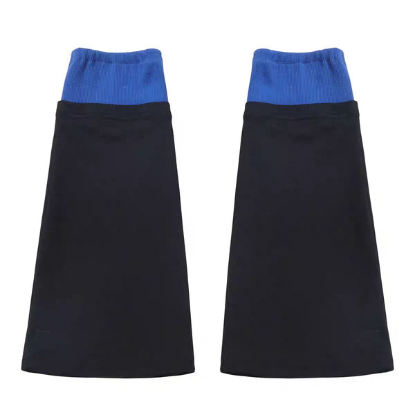 Blue Grid Cat Ear Set