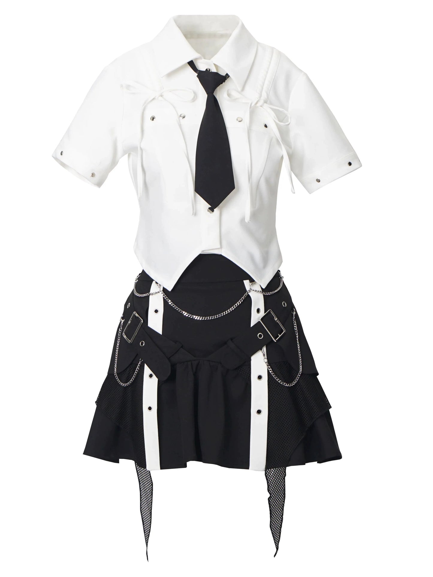 College design shirt + skirt + harness