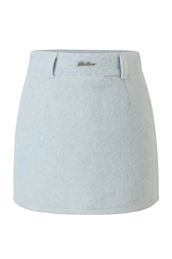 アイスブルーレトロガーリージャケット＋タイトスカート