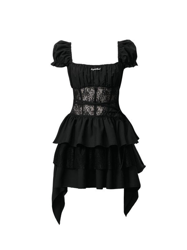 Black Romance Sweet Spicy Lace Dress