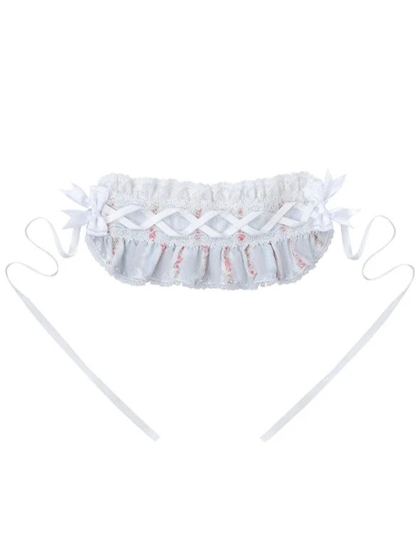 【予約商品】フラワーストライプワンピース+ヘアバンド+リボン