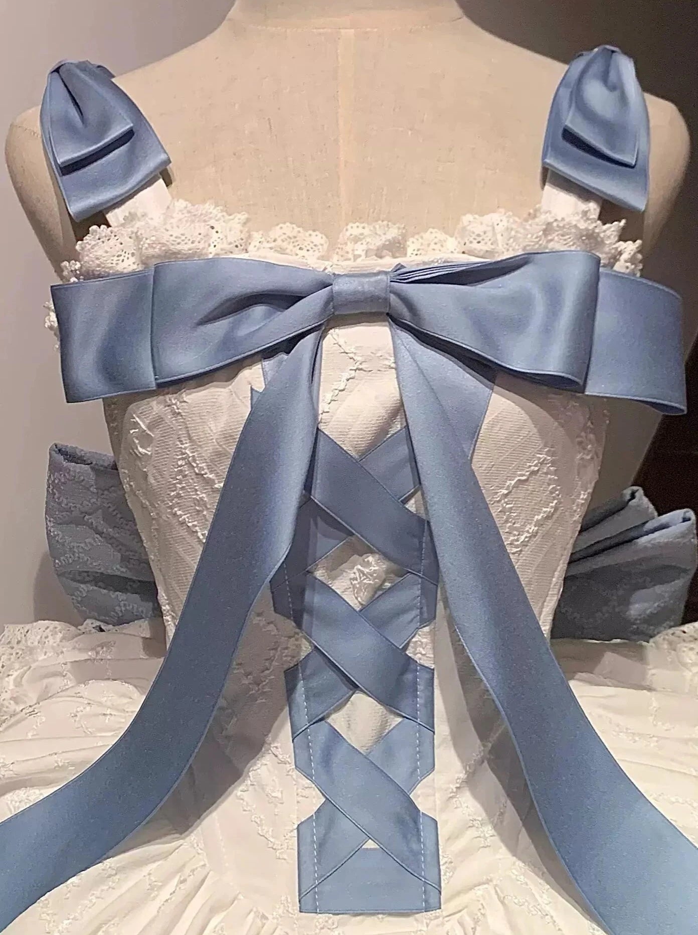 Blue Ribbon Lolita Lolita Puffy Dress Elegant Dress 裙子