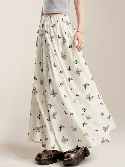 Butterfly Diamond Long Skirt