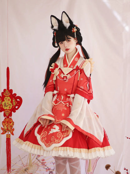 Mao Hare Shun Mei Summer Chinese Lolita Dress