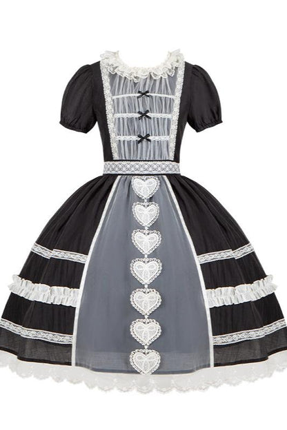 Sweet Doll Frill Ribbon Lolita Dress + Mini Ribbon Sleeves