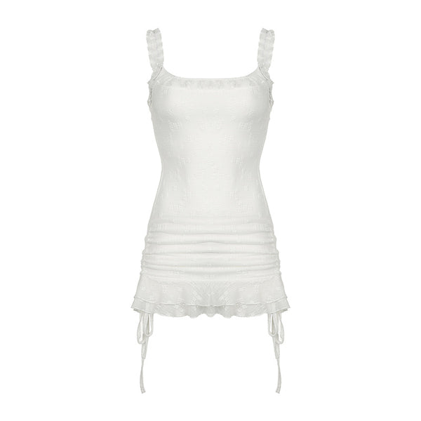 Backless Ripped Knit Sweater Dress