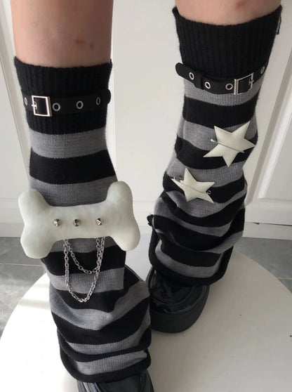 Star Dark Leg Warmers