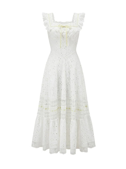 Cotton Lace Long Dress