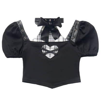 Black And White Check Slimming Set