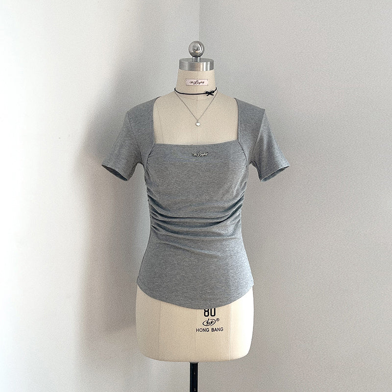 French Square Neck T-Shirt