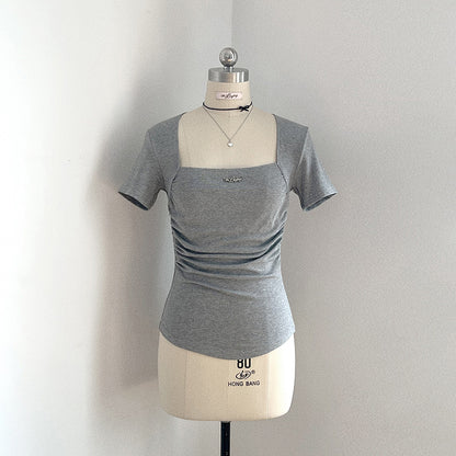 French Square Neck T-Shirt