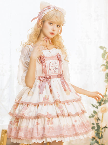 rock candy cat spot lolita skirt original genuine summer cute lolita dress sweet lo skirt genuine jsk