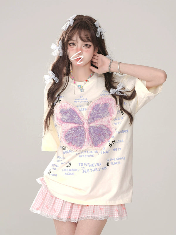 Butterfly Phantom Loose T-Shirt