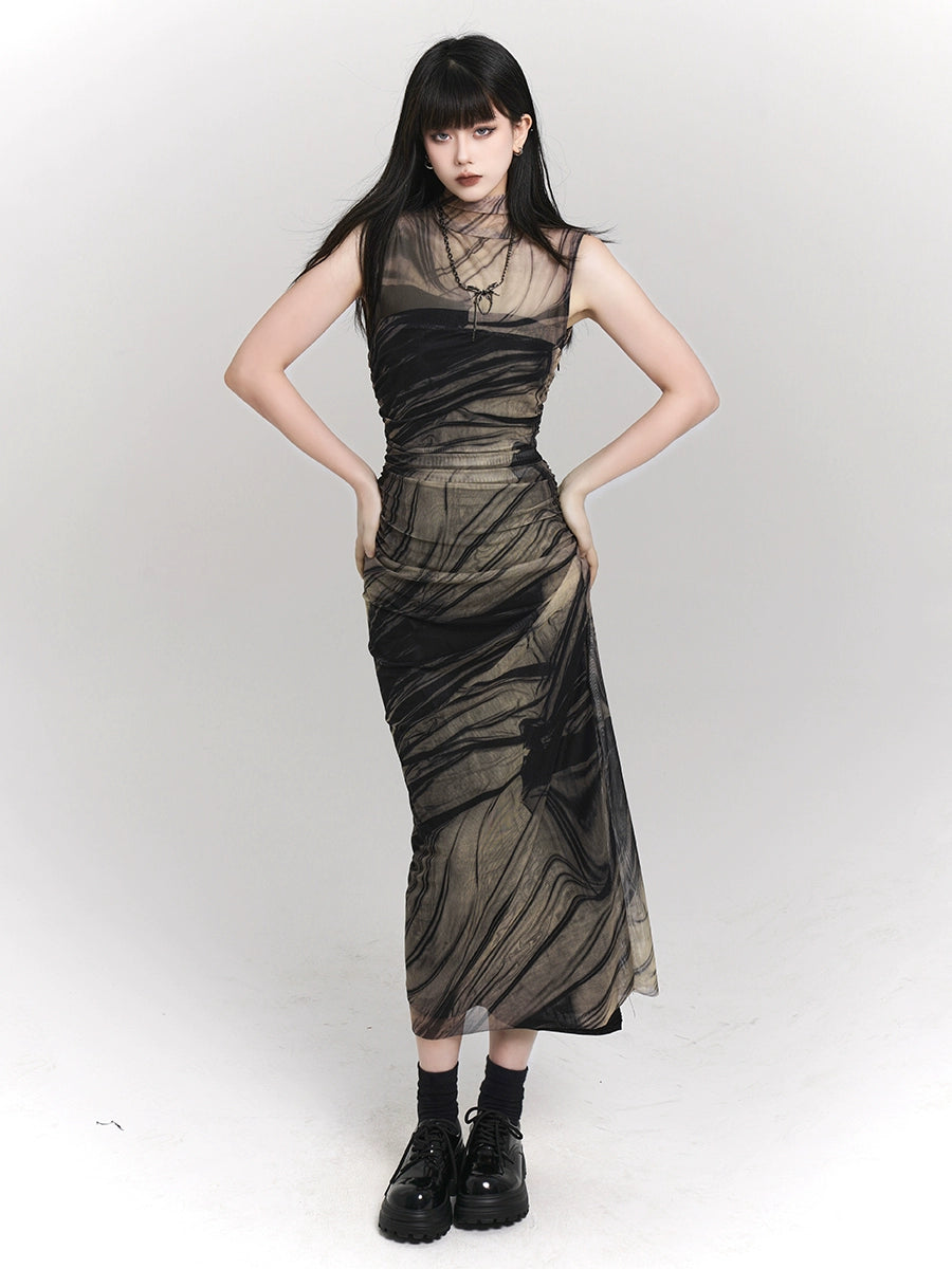 Ghost Girl Super Figure, Sleeveless Vest Dress, Chic and Beautiful, 2024 New Women's Summer Niche Design