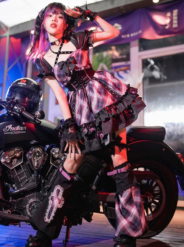 y2k millennium style lolita stage dress and top