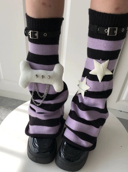 Star Dark Leg Warmers