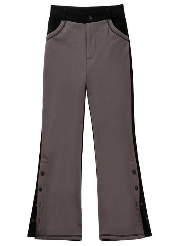 Rabbit ear contrast zip parker design pants skirt