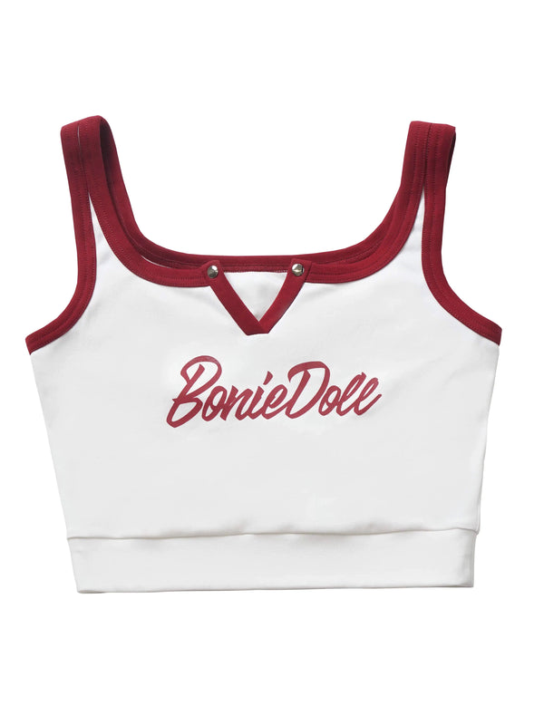 スリーカラーアメリカンガールキーネックキャミソール + カーゴスカート