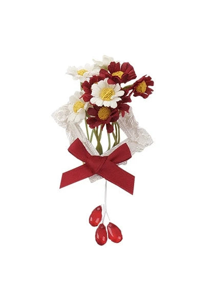 ローズガーデンスリーカラーフラワーティーワンピースドレスセット【予約商品】