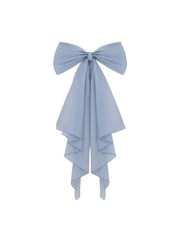 【Reservation Product】Flower Stripe Dress + Hairband + Ribbon
