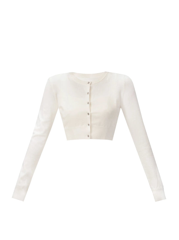 Heart Signal Soft Waxy Knit Sweet Slim Cardigan