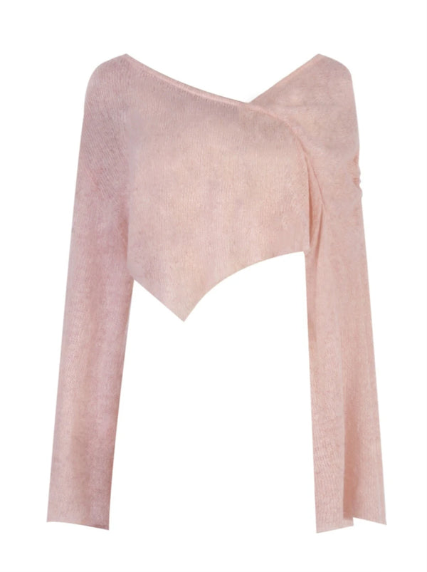 Sweet Girly China Asymmetrical Sheer Top + Suspender Dress