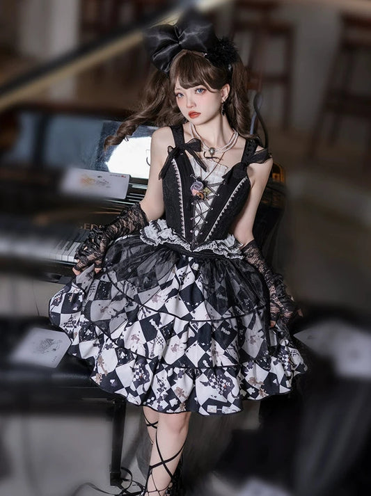[Spot] Board game Sakura Lovel Lolita original design retro style cla split corset