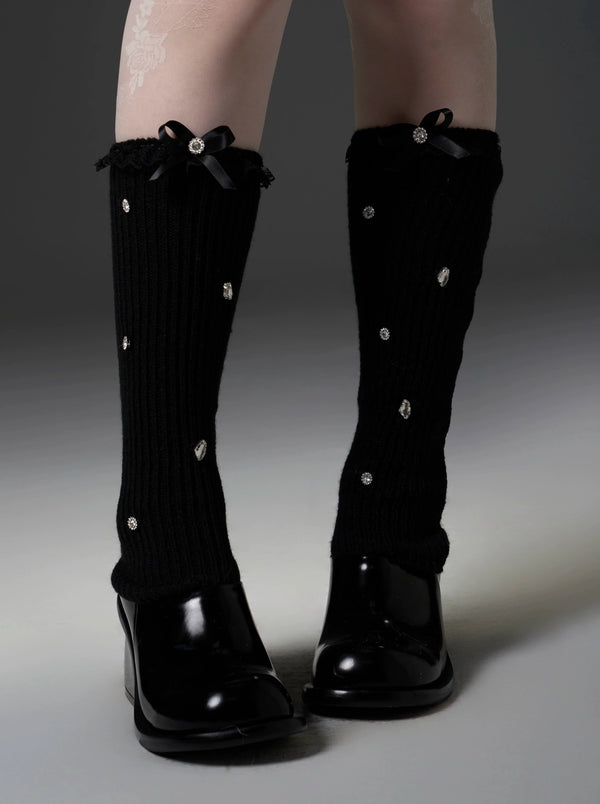 パールフリルレッグウォーマー