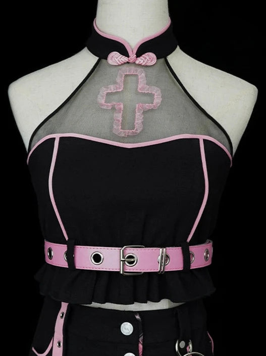 y2kミレニアムスタイルロリータステージドレスアンドトップス