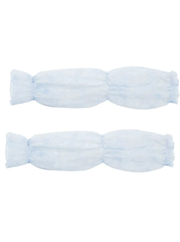 【予約商品】アイスブルーフラワードレス+スリーブ+コルセット