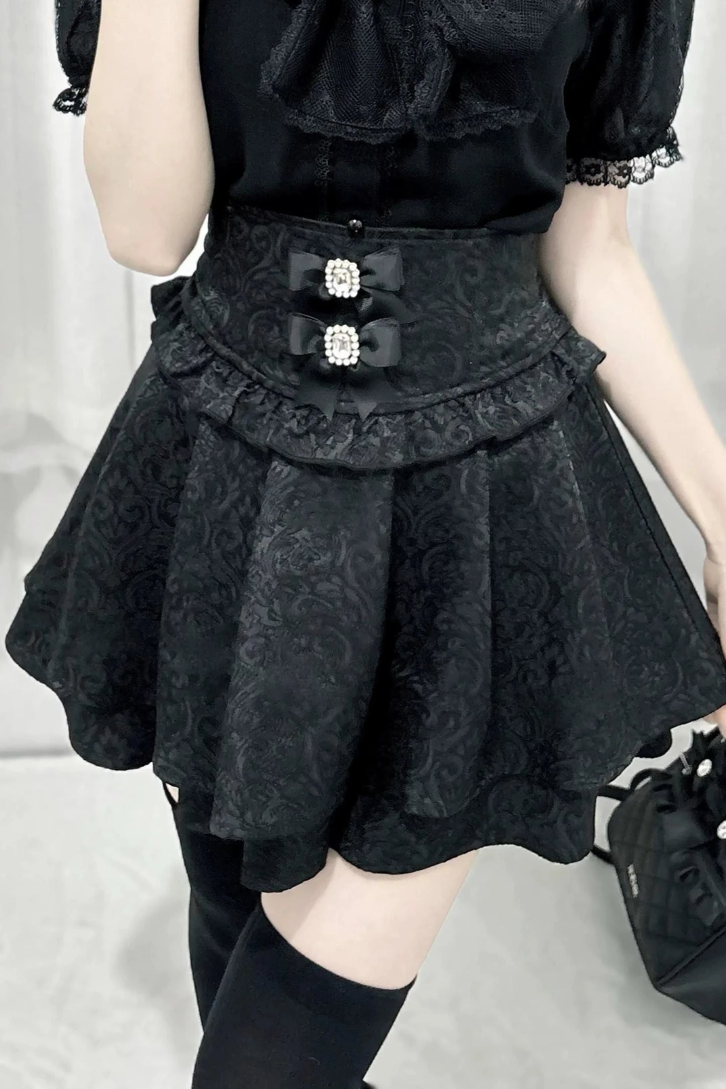 [Reserved product] High Waist Bow Waist Seal Skirt