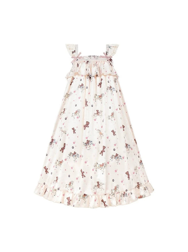 Satin Bear Room Wear + Eye Mask