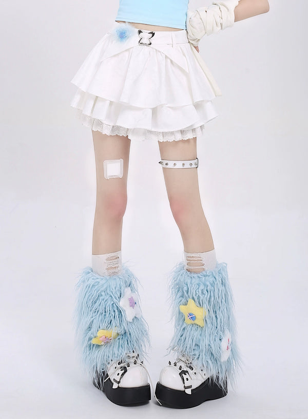 Jacquard French Short Skirt