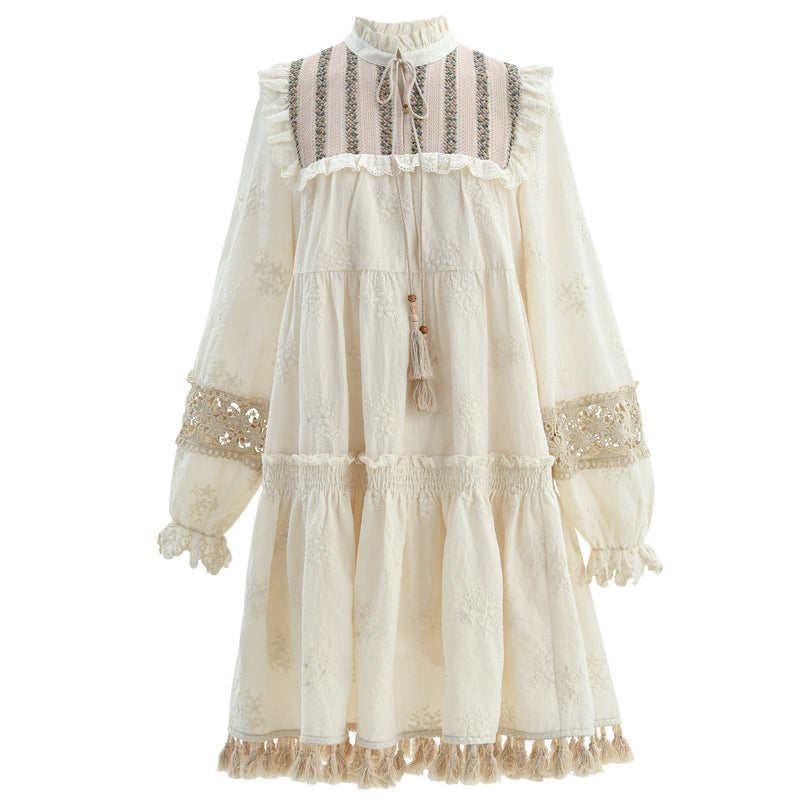 Resort Bohemian Tassel Vest Dress Set-Up