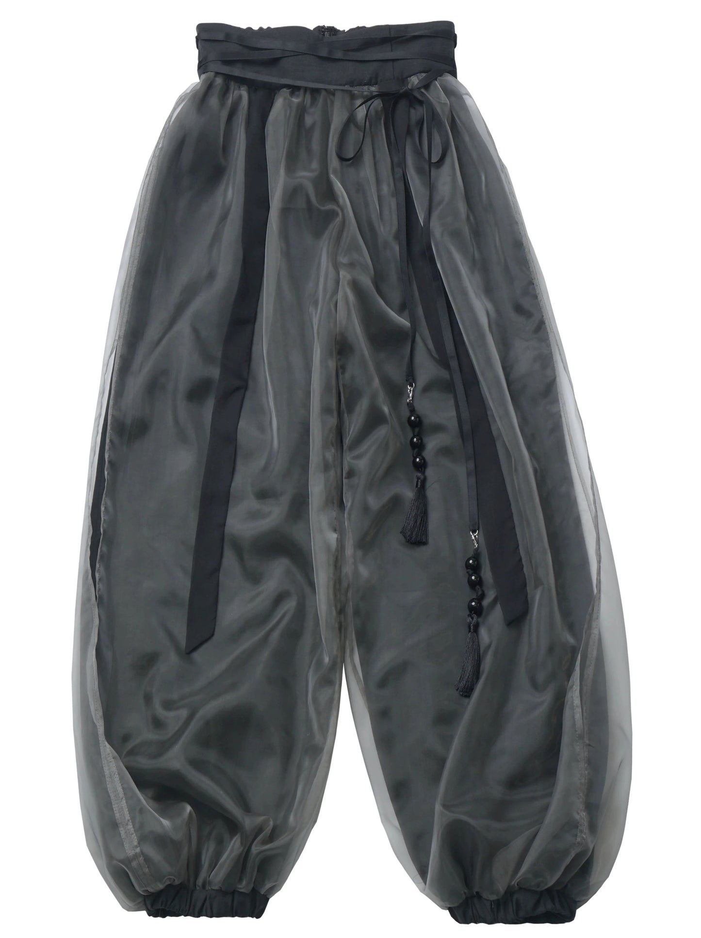 Mountain Wood Black Gray Suspender Cardigan Pants Design China Suit