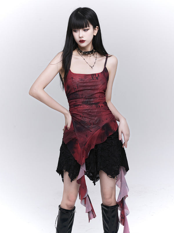 Streamer Suspender Dress