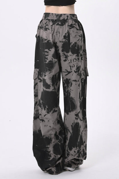 Ink Dye Multi-Pocket Cargo Pants