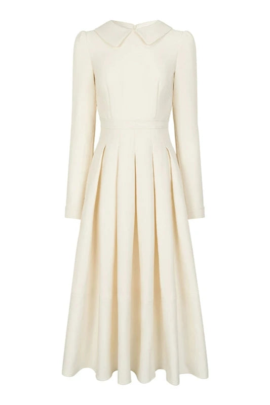 エレガントオースティンホワイトティーロングワンピース